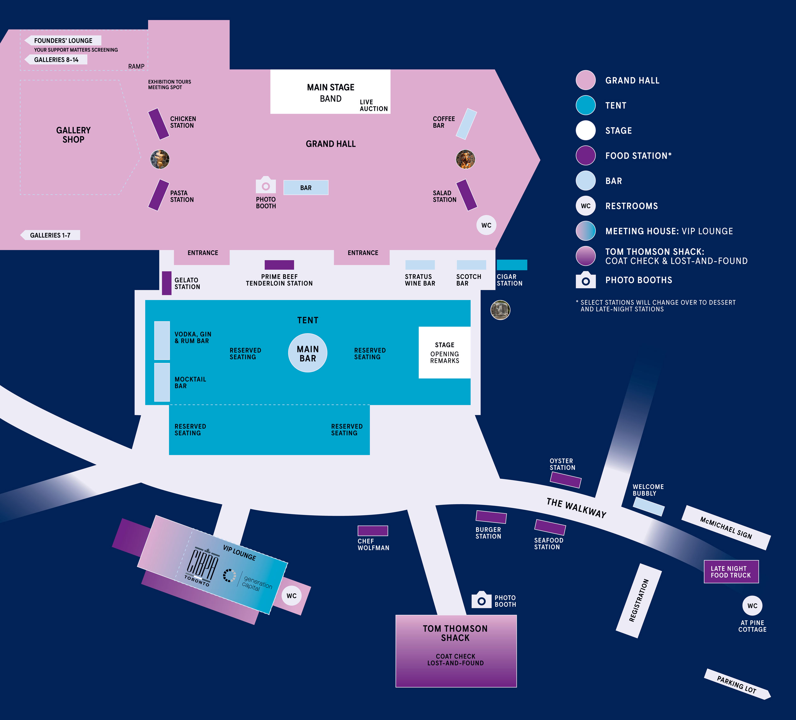 Moonlight Gala 2026 Event Map